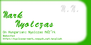 mark nyolczas business card